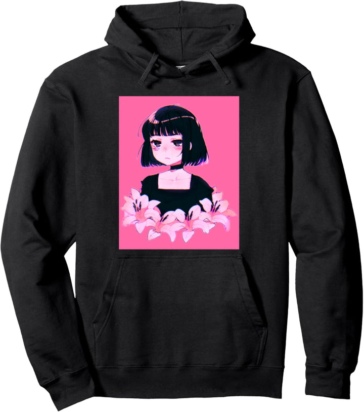 Anime Girl Japanische Ästhetik Anime Otaku Pullover Hoodie
