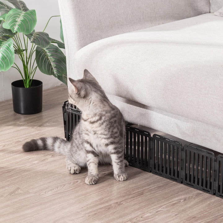 Spielzeugblocker Couch Schutz für Haustiere, Sofaschutz Katze Plastic Under Furniture Gap Protector