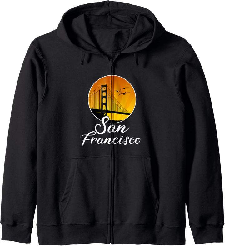 San Francisco Kalifornien USA Golden Gate Bridge Kapuzenjacke
