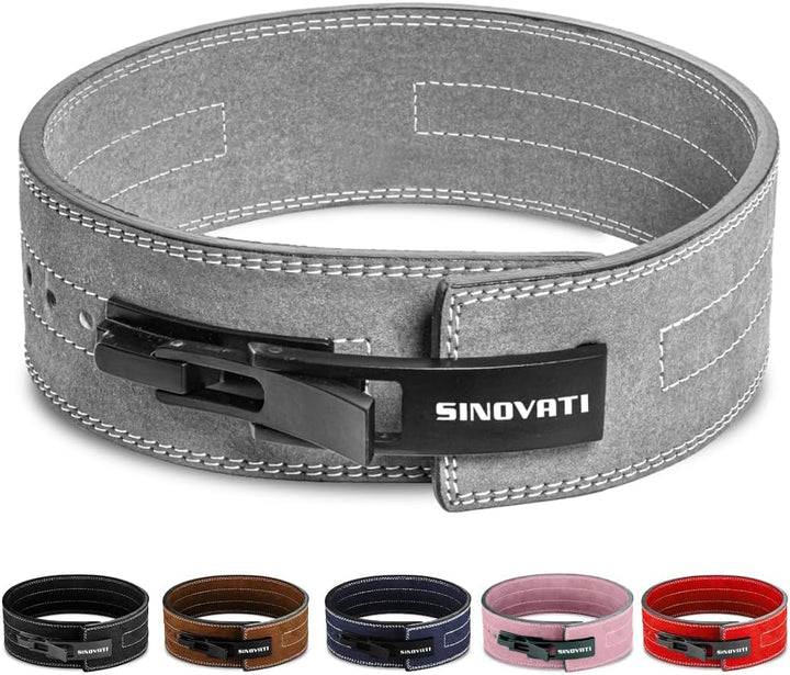 SINOVATI Premium Gewichthebergürtel KDK Gürtel aus Rindsleder mit Schnalle, Weightlifting Lever Belt
