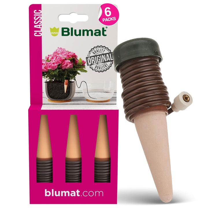 Blumat 125-00 Bewässerung für Pflanzen, Pflanzenbewässerung Wasserspender (6 Stück) 6 Pack, 6 Pack