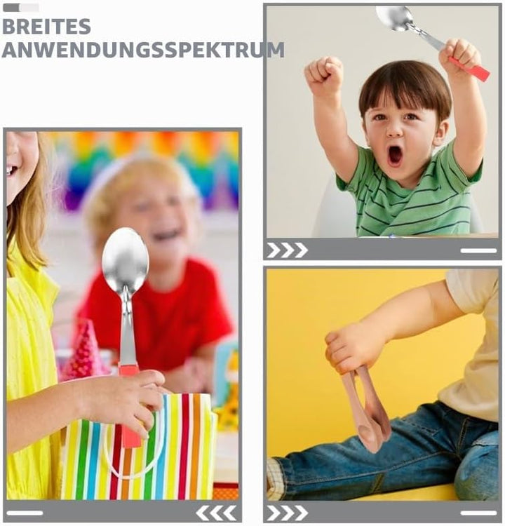 2 Stücke Edelstahl-Musiklöffel Holz-Musiklöffel Musical Holz Löffel Percussion Instrumente Für Einzi