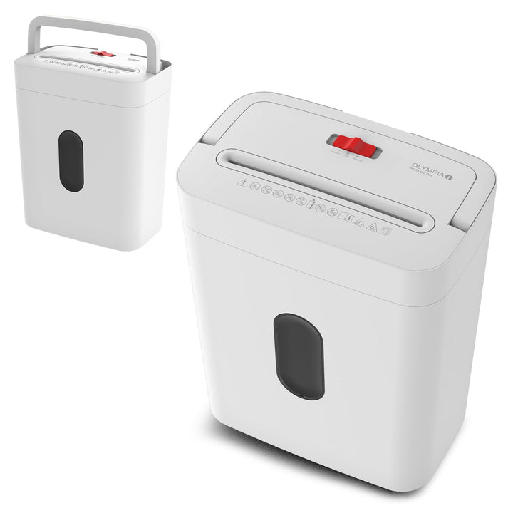 OLYMPIA PS 53 CC Pro Aktenvernichter weiss | Papierschredder für Home Office & Büro | Schredder Akte
