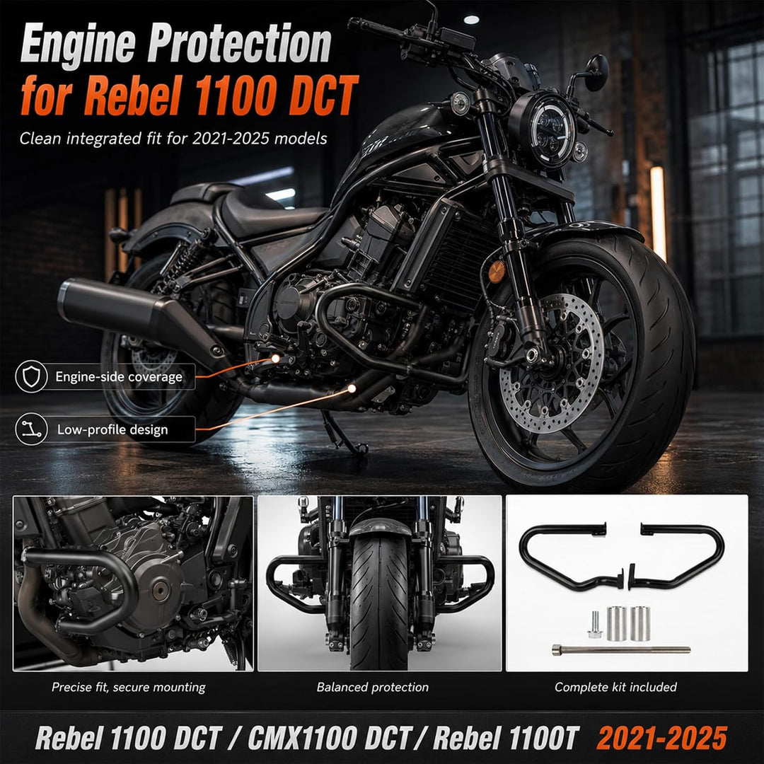 PSLER Motorrad Stossstange Motorschutz Sturzbügel für Rebel CMX1100 CMX1100T DCT 2021 2022 2023 2024