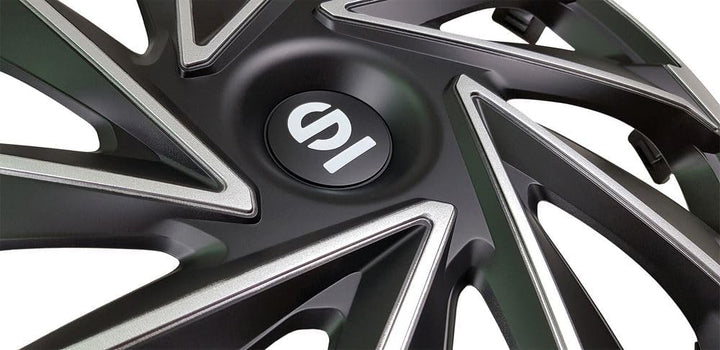 Sparco Radzierblenden Varese - 15-Zoll - Silber/Schwarz - Satz mit 4 Stück