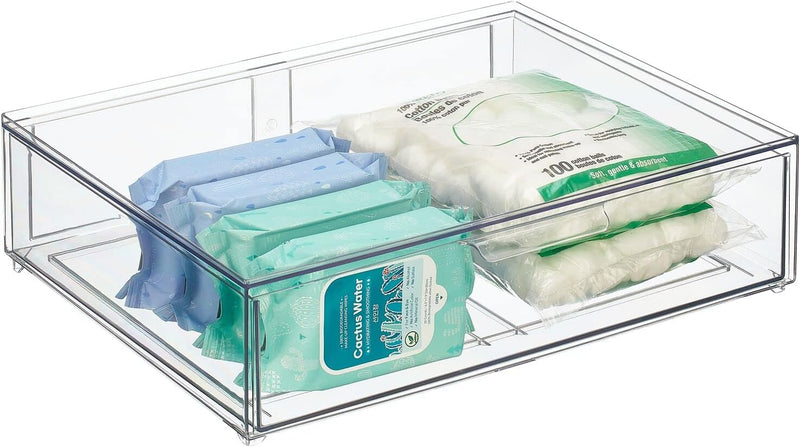 mDesign Kosmetikorganizer – stapelbare Schubladenbox aus Kunststoff – praktische Box zur Aufbewahrun