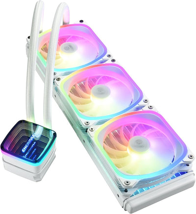 ENERMAX AQUAFUSION ADV Snow Edition ARGB 360mm AIO CPU Wasserkühlung Dual Chamber Intel LGA1700/AMD