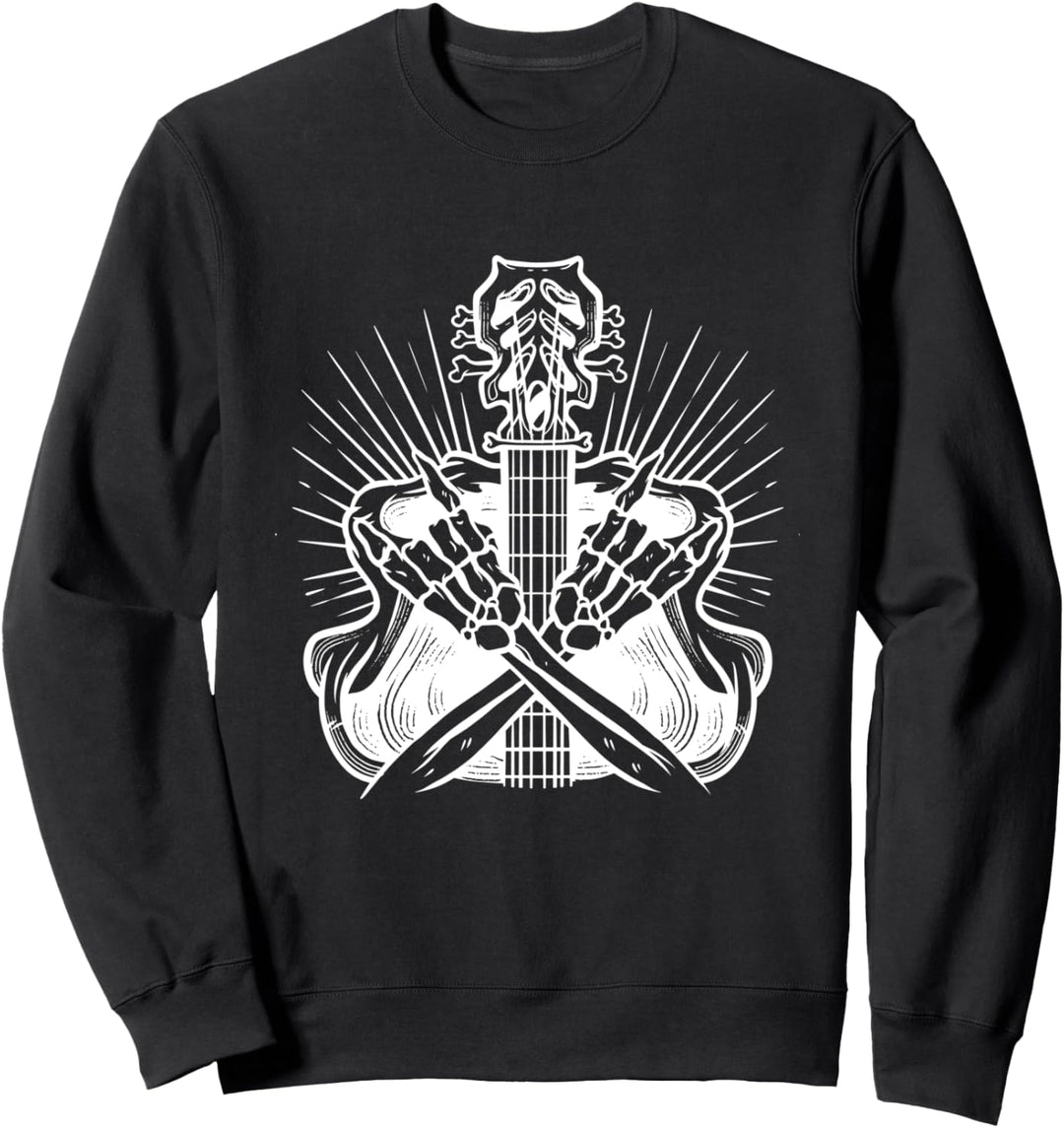 Gitarre Gitarrist Gitarrenspieler Gitarren Sweatshirt