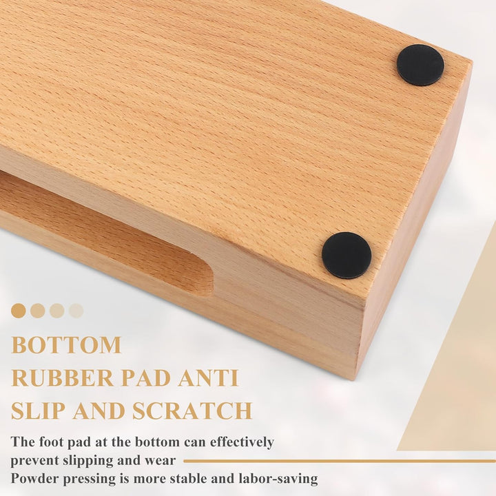 efuturetime Tamper Station 58mm Tamperstation Holz Coffee Abklopfbehälter Wooden, Andrückstation für