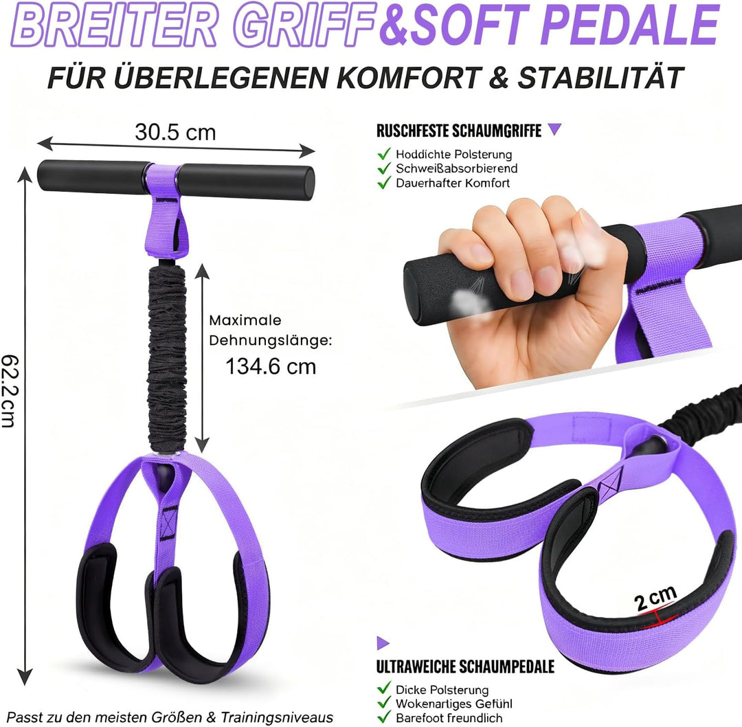 Neues Modell Bauchtrainer, Bruchfest Fusspedal Trainer, Bauchtrainer für Zuhause Maximale Belastbark