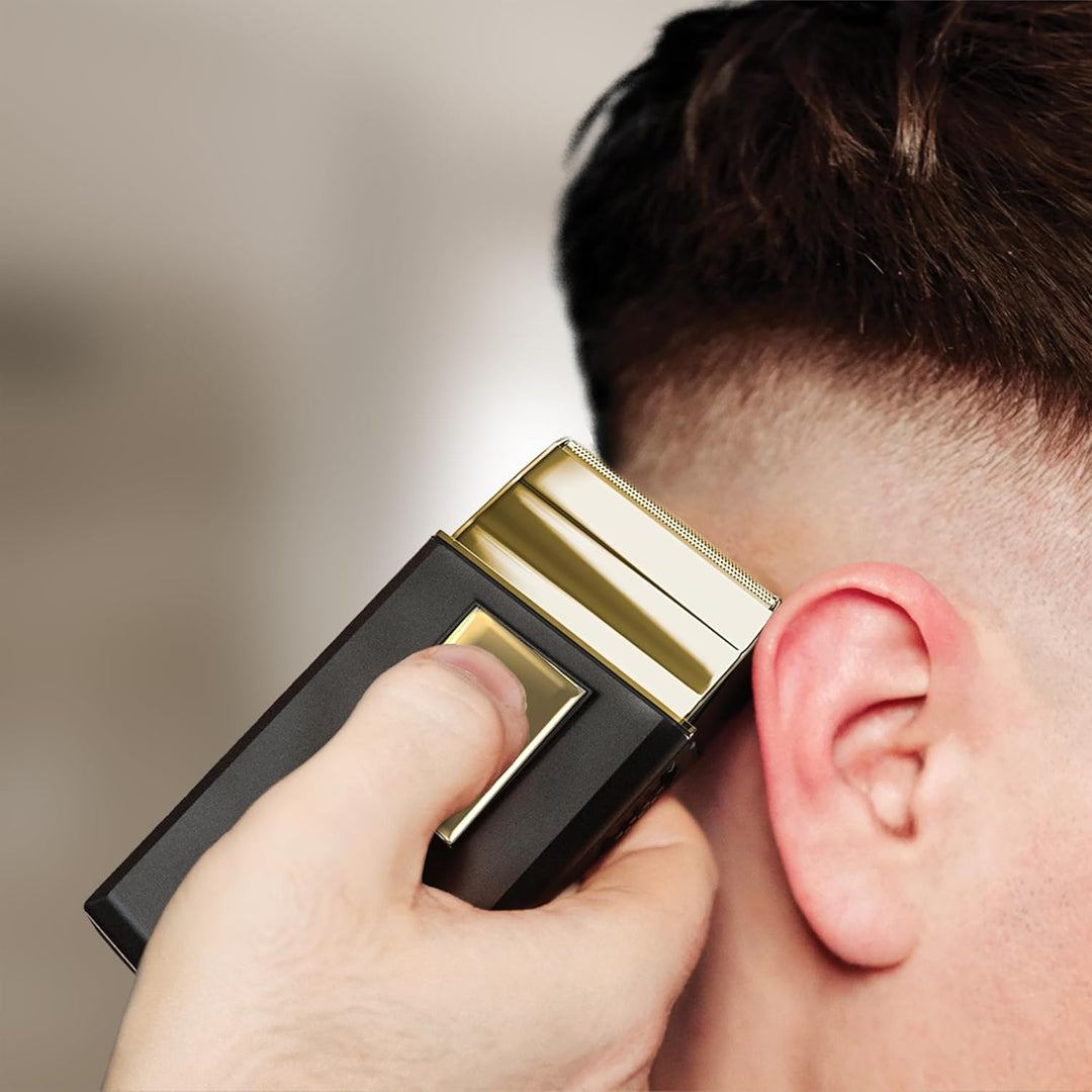 Wahl Travel Shaver Gold Edition- Schnurloser und wiederaufladbarer Elektrorasierer für Männer, ideal