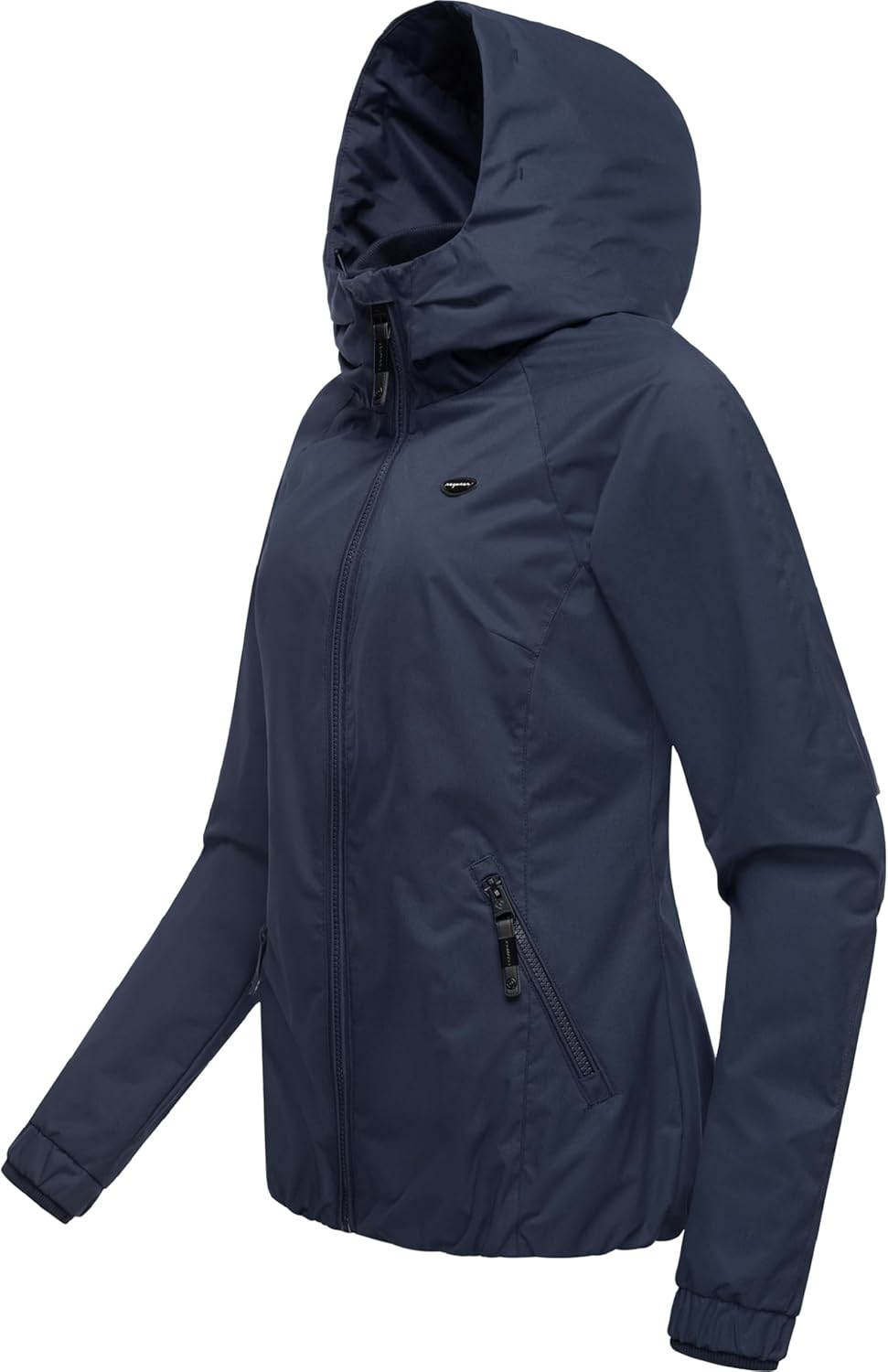 Ragwear Damen wasserdichte Übergangsjacke leichte Jacke kurz mit Kapuze Dizzie Intl XS-6XL, Navy024
