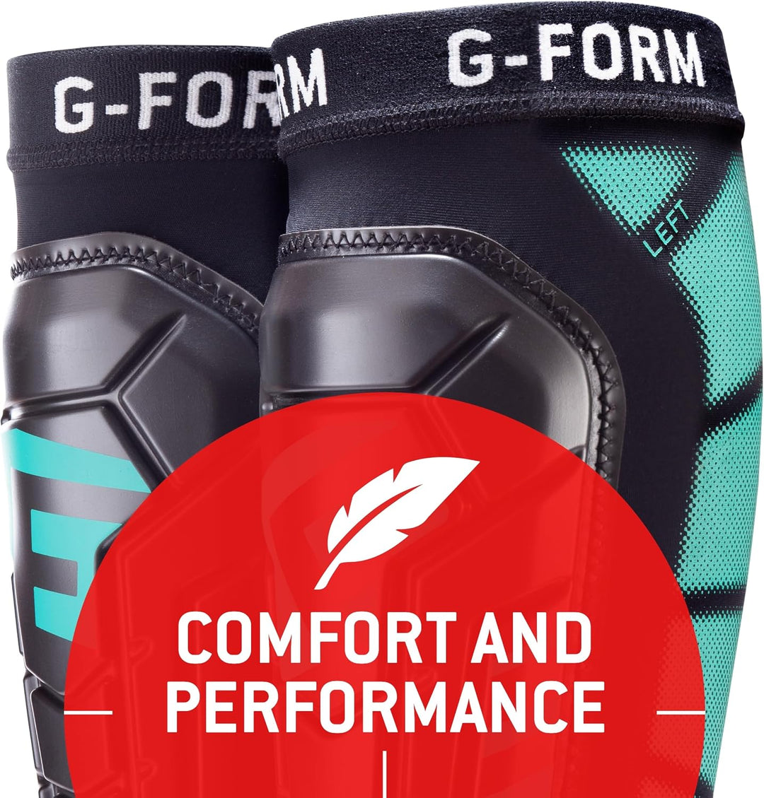 G-Form Pro-S Vento CE Fussball Schienbeinschoner Schwarz/Mint L-XL, Schwarz/Mint L-XL