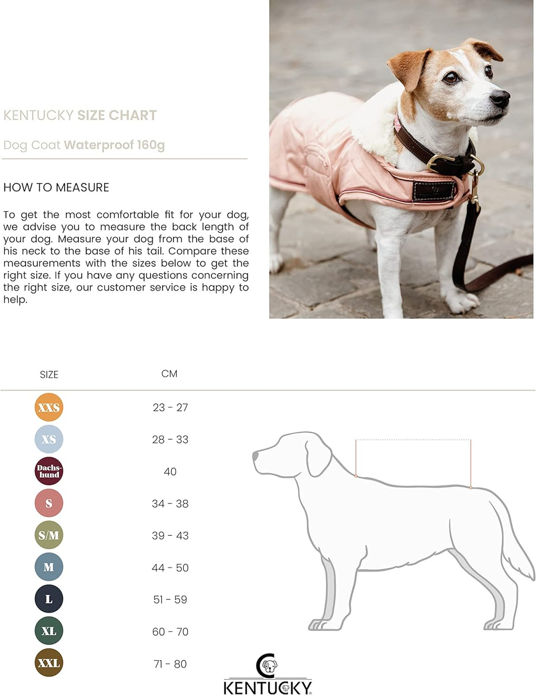 Kentucky Dogwear wasserfester Hundemantel, Grösse:S, Farbe:Coral S coral, S coral