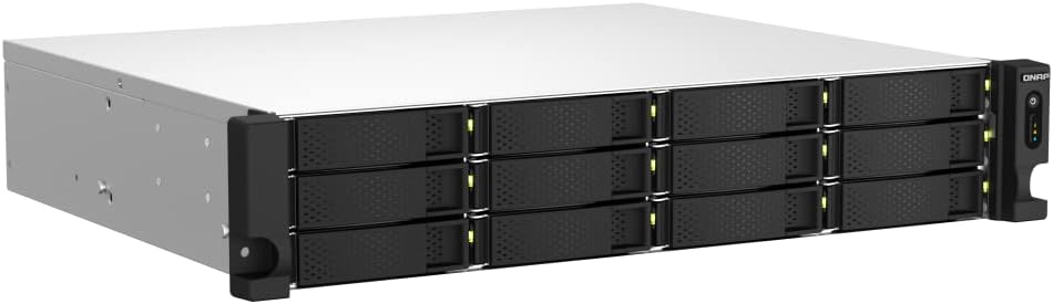 QNAP NAS TS-1264U-RP-8G 12bay 2HE (Quad-Core Rackmount-NAS mit Dual-Port 2,5GbE und PCIe-Erweiterung