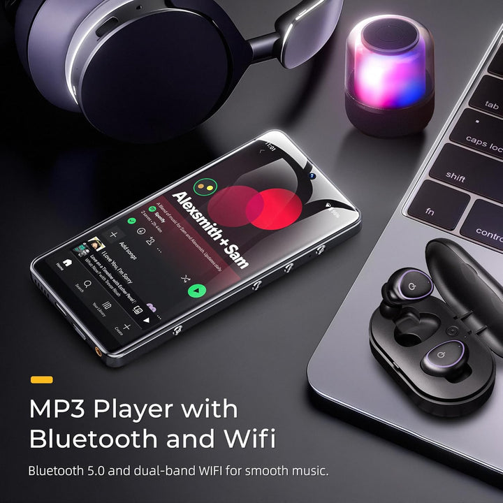 HIFI WALKER G7 Pro MP3 Player with Dual Cameras, Android 13, 3GB RAM+32GB ROM, Bluetooth 5.0, WiFi,