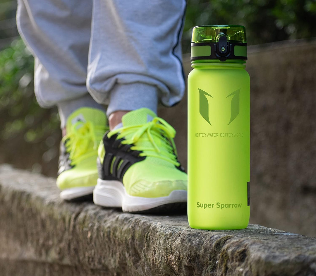 Super Sparrow Trinkflasche - Tritan Wasserflasche - 350ml, 500ml, 750ml, 1000ml - BPA-frei - Ideale