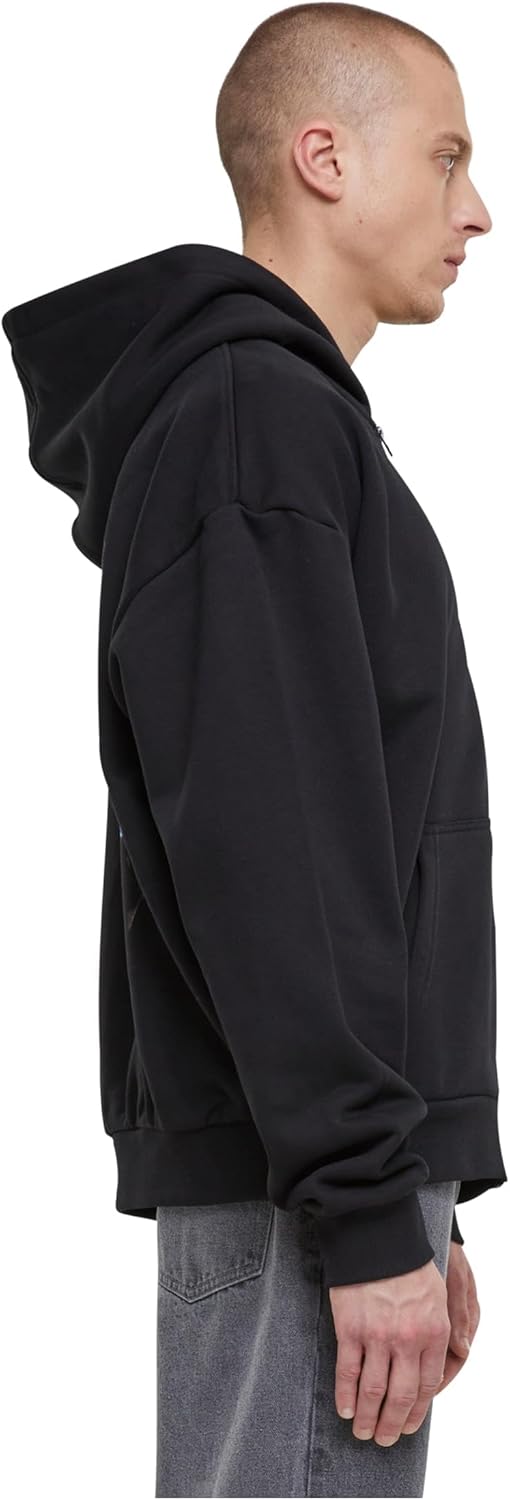 Mister Tee Herren Le Papillon Heavy Oversize Zip Hoody S Schwarz, S Schwarz