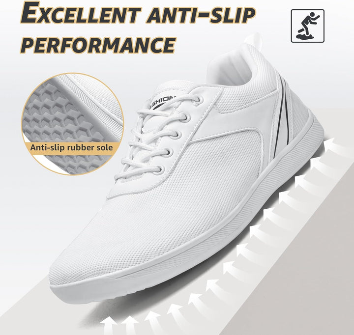 ASHION Unisex Barfussschuhe Damen Herren Barfussschuhe Breite Schuhe Walkingschuhe Traillaufschuhe S