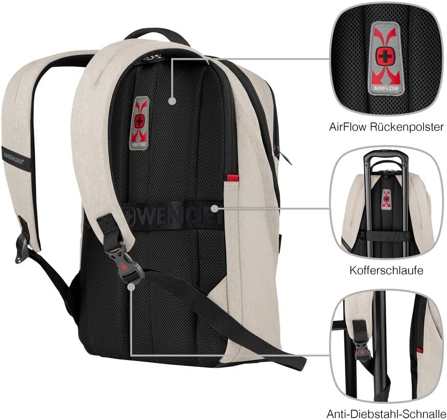 WENGER MX Laptop-Rucksack, Notebook, Tablet bis 10 Zoll, Damen Herren, Business Uni Schule Reisen Be