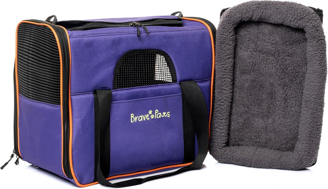 Brave Paws Tragetasche Haustier - Transporttasche Hund & Katze - Ideal für Katzen Transport & Hunde