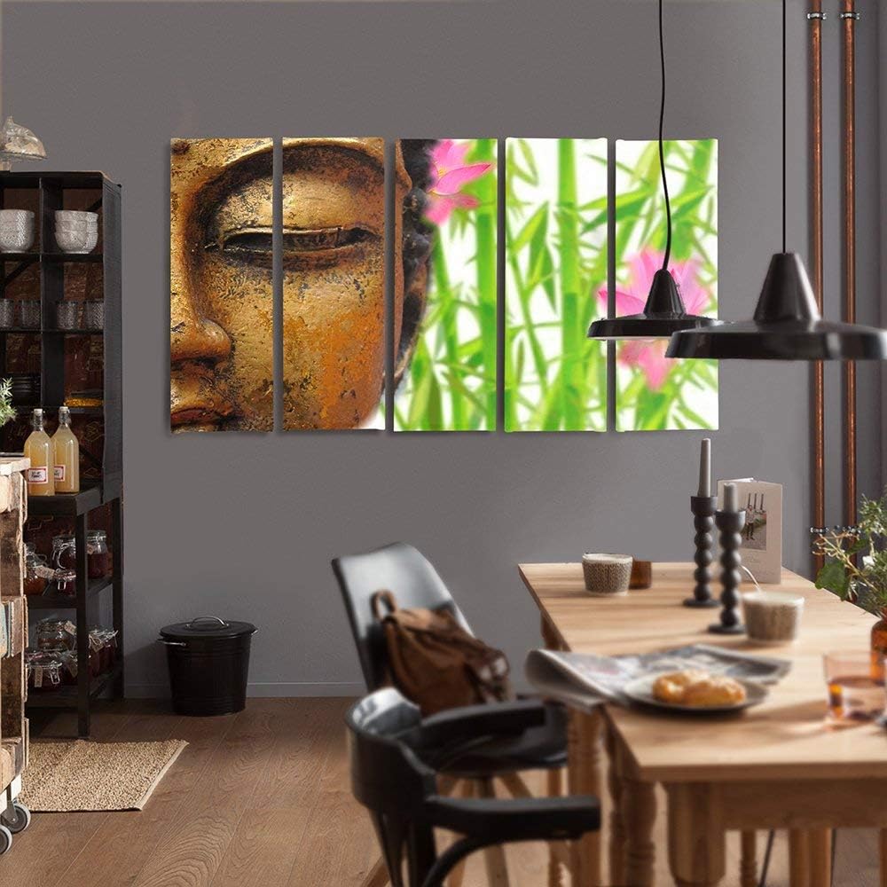 Feeby. Leinwandbild - 5 Teile - Bilder Wand Bild Wandbilder Kunstdruck XXL, 5-Teilig, Typ C, 300x140