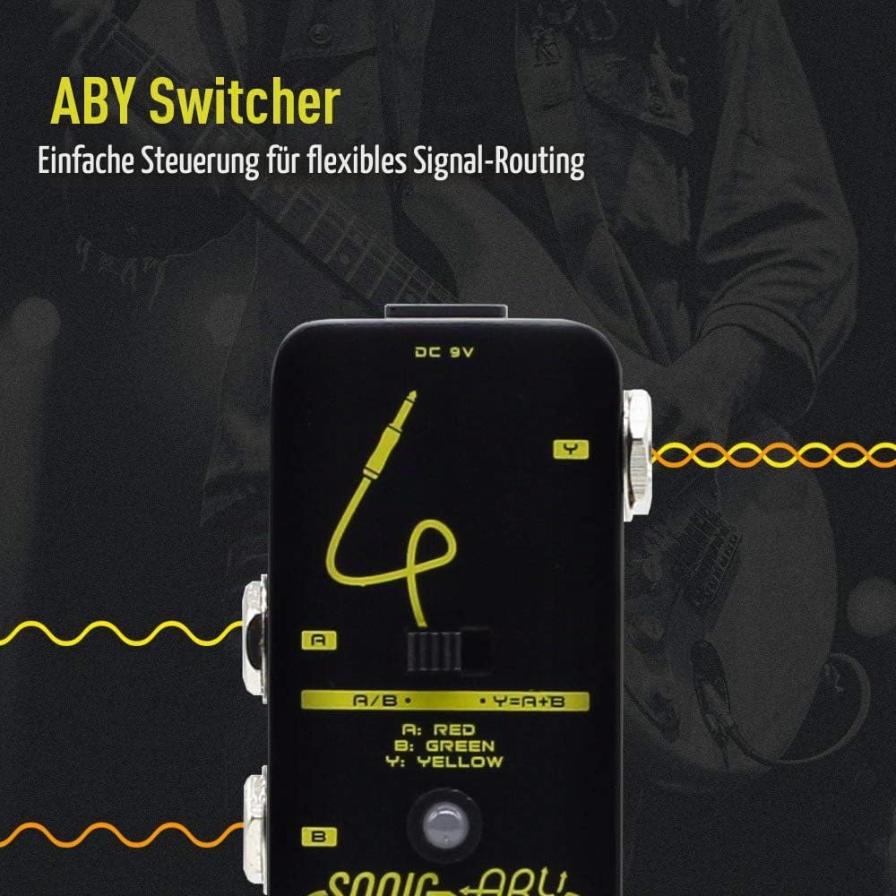 SONICAKE Sonic ABY Gitarre Effektpedal AB Box Line Selector True Byapss, ABY