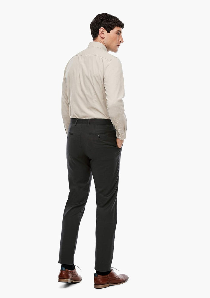 s.Oliver BLACK LABEL Herren Business-Hose 98 Anthrazit Grey, 98 Anthrazit Grey
