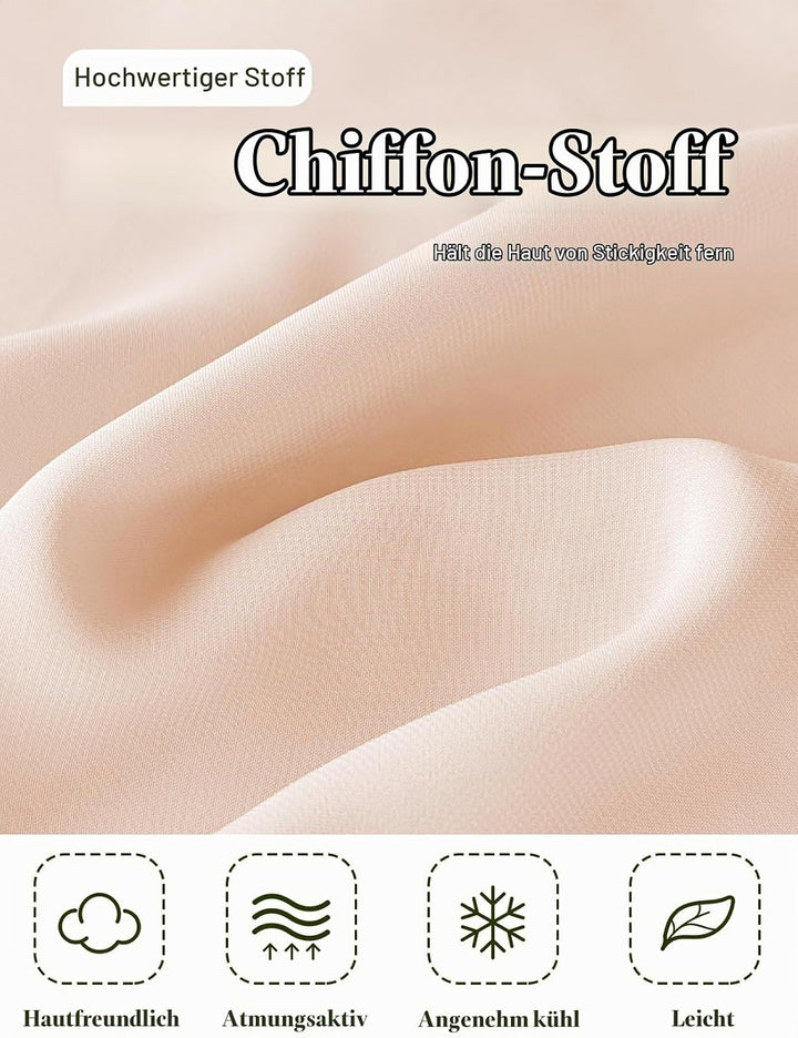 BEAUTELICATE Chiffon Schal Stola Damen Festlich Elegante Tücher Schultertuch Stola für Abendkleider