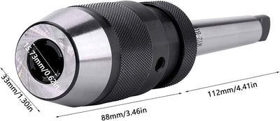 Chuck Arbor Mandrino Tornio, Keyless Bohrfutter Mandrin Mt2 1pc Halbzoll Schaft Keyless Bohrfutter S