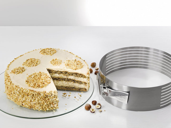 Dr. Oetker Tortenboden-Schneidhilfe Ø26-28, zum leichten Schneiden von Tortenböden, gleichmässige To