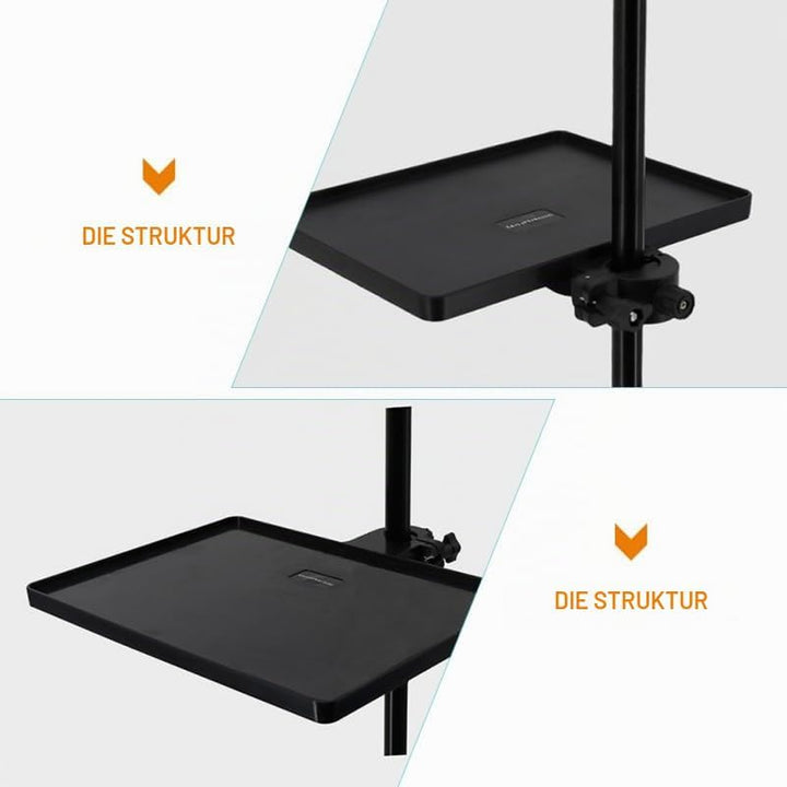 Supvox Mikrofonständer Ablage Soundkartenschale Verstellbares Live Broadcast Regal Kunststoff Tablet