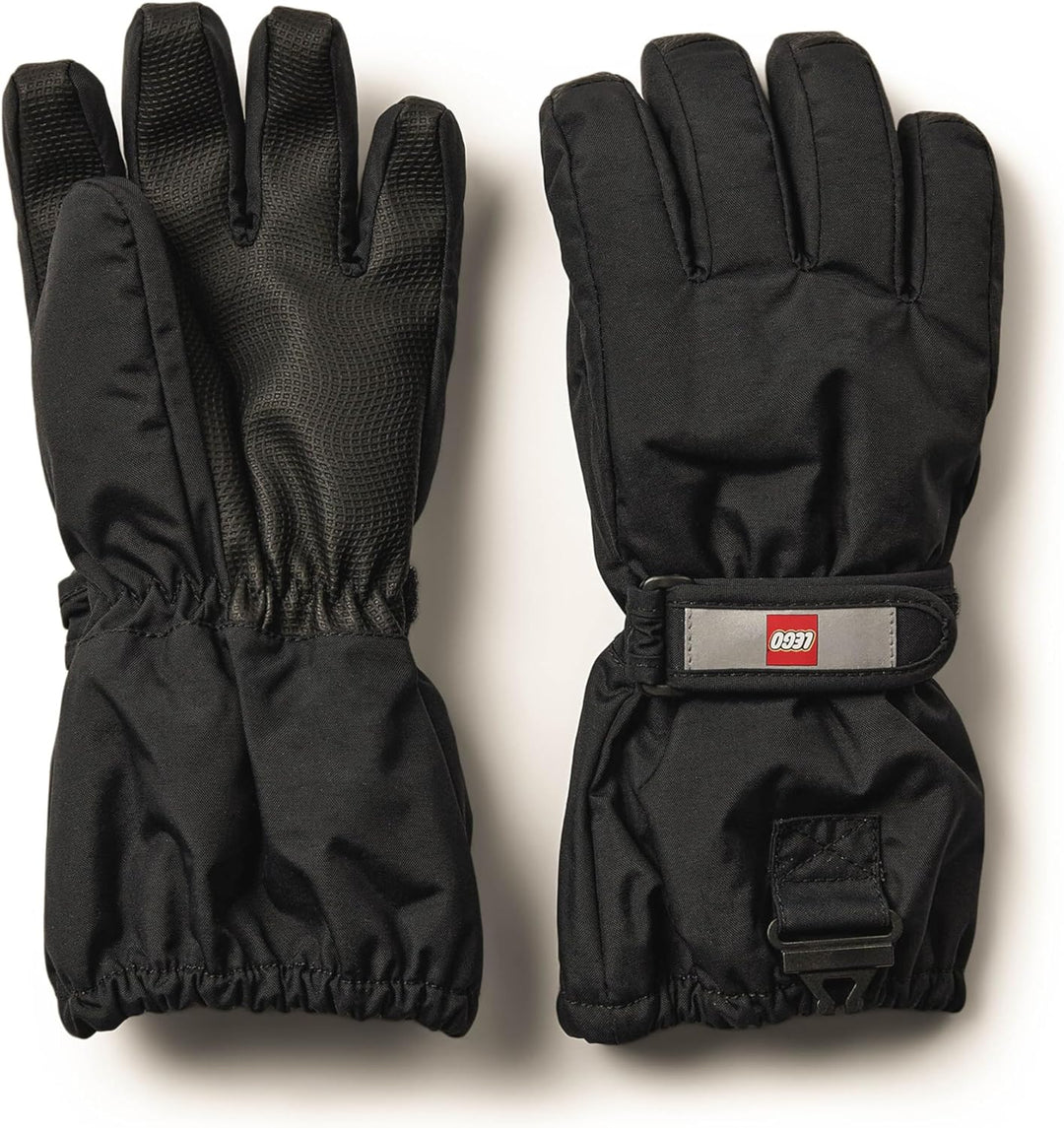 Kabooki Lego Handschuhe Kinder I Handschuhe Winter Nylon I Handschuhe Jungen und Mädchen 104 Schwarz