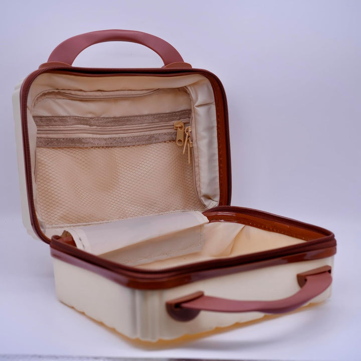Schminkkoffer Hartschale 6,5L – Kosmetikkoffer Reise Organizer aus PP, Beauty Case mit Kofferschlauf