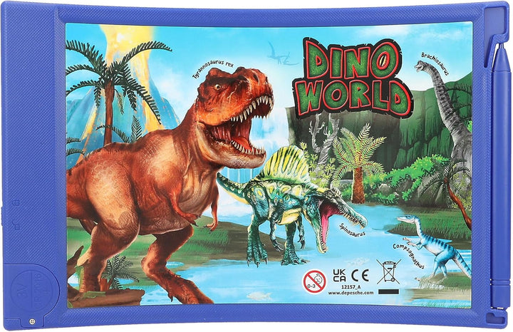 Depesche 12157 Dino World - Magic Board, LCD-Tafel und Zeichenstift enthalten, zum malen und skizzie