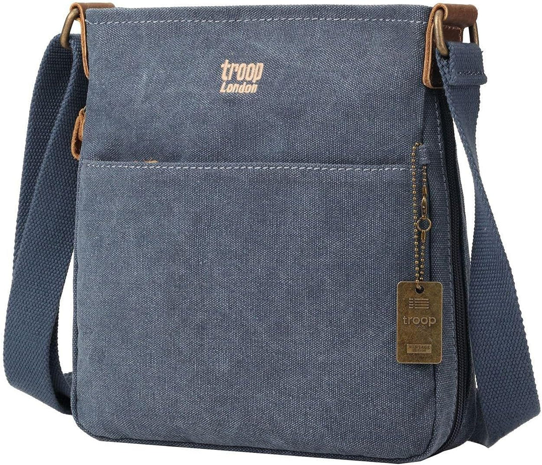 troop London TRP0237 Klassischer Stoff Schultertasche Aschgrau, Aschgrau