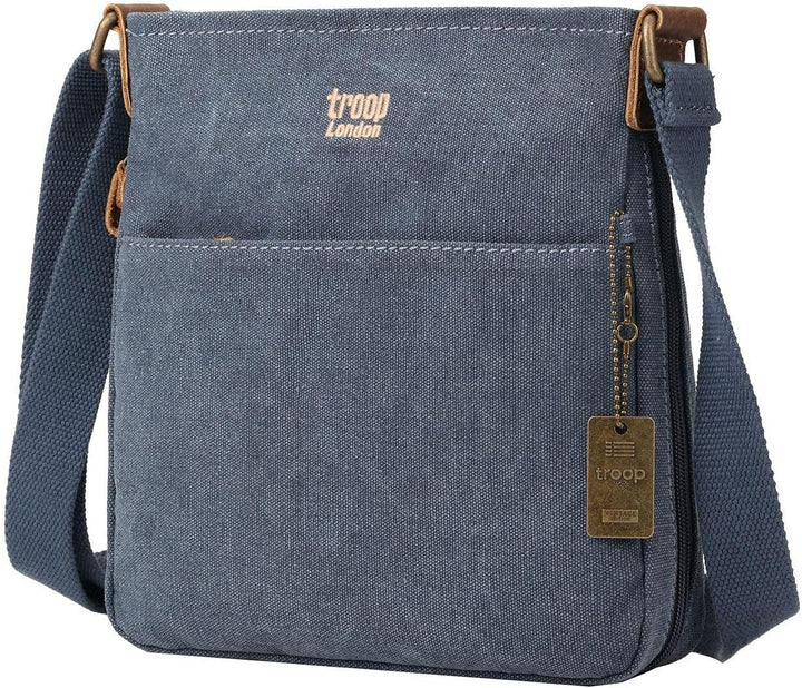troop London TRP0237 Klassischer Stoff Schultertasche Aschgrau, Aschgrau