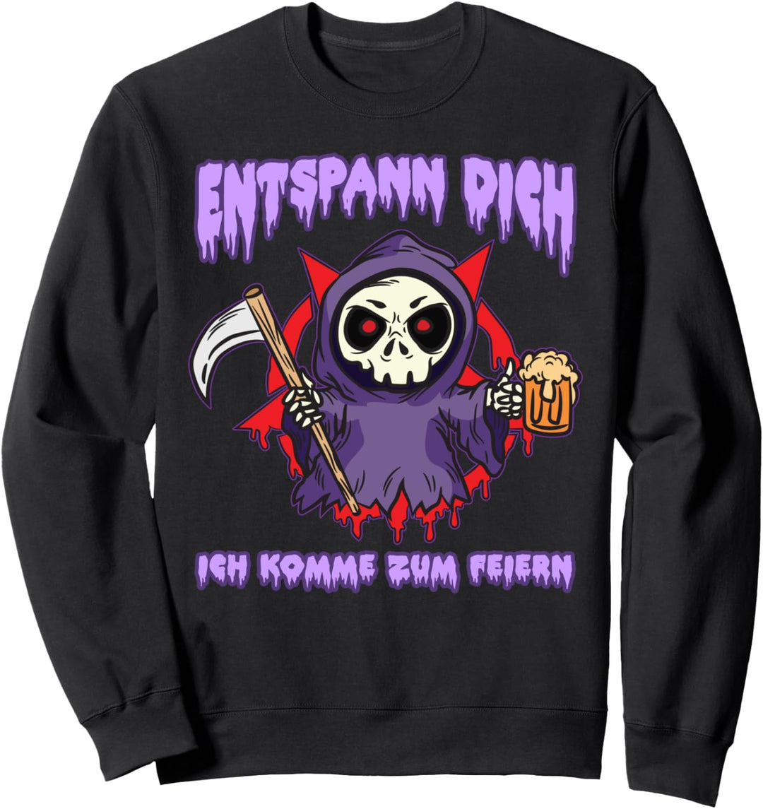 Entspann Dich - Ich komme zum Feiern | Pastell Goth Kawaii Sweatshirt