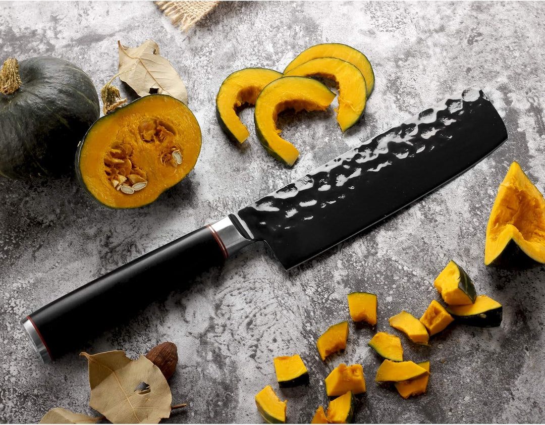 YOUSUNLONG Usuba&Nakiri Messer 6,5 Zoll Asiatisches Gemüsemesser AUS8 Japanischer Edelstahl mit hohe