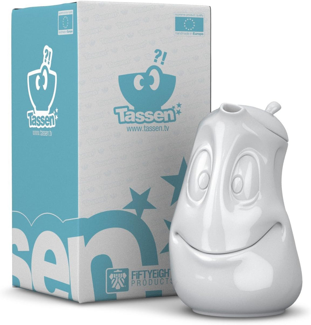FIFTYEIGHT PRODUCTS TV Tassen TV Kaffeekanne Teekanne ginsend Weiss