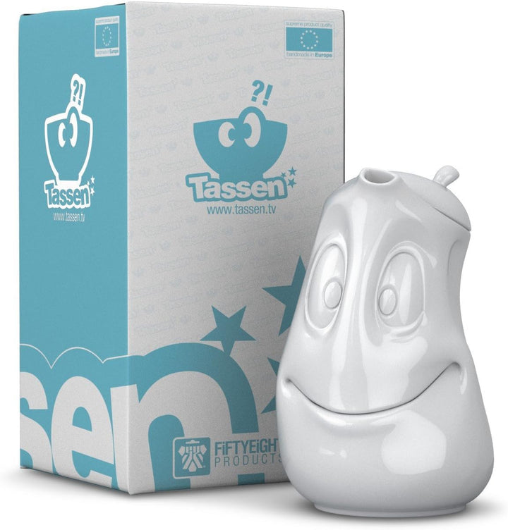 FIFTYEIGHT PRODUCTS TV Tassen TV Kaffeekanne Teekanne ginsend Weiss