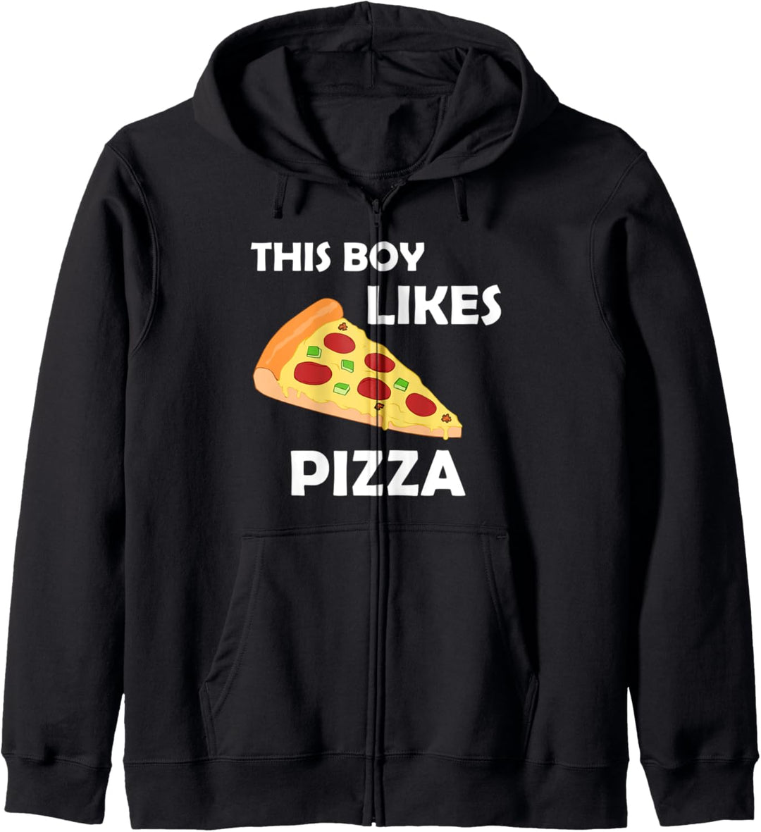 Boy Likes Pizza Lustiger Spruch Pizza Making Kapuzenjacke