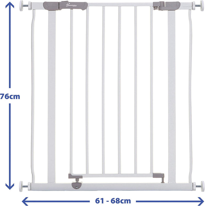 Dreambaby® Ava Slimline - Extra-Schmale Tür- & Treppengitter 61-68cm - Druckinstallation. Geeignet f
