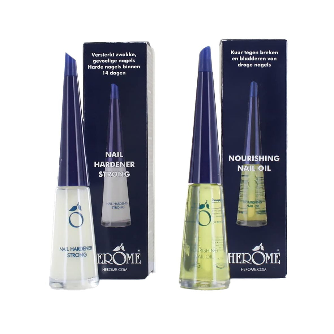 Herome Combi-Pack Nagelhärter Stark & Pflegendes Nagelöl (Nail Hardener Strong & Nourishing Nail Oil