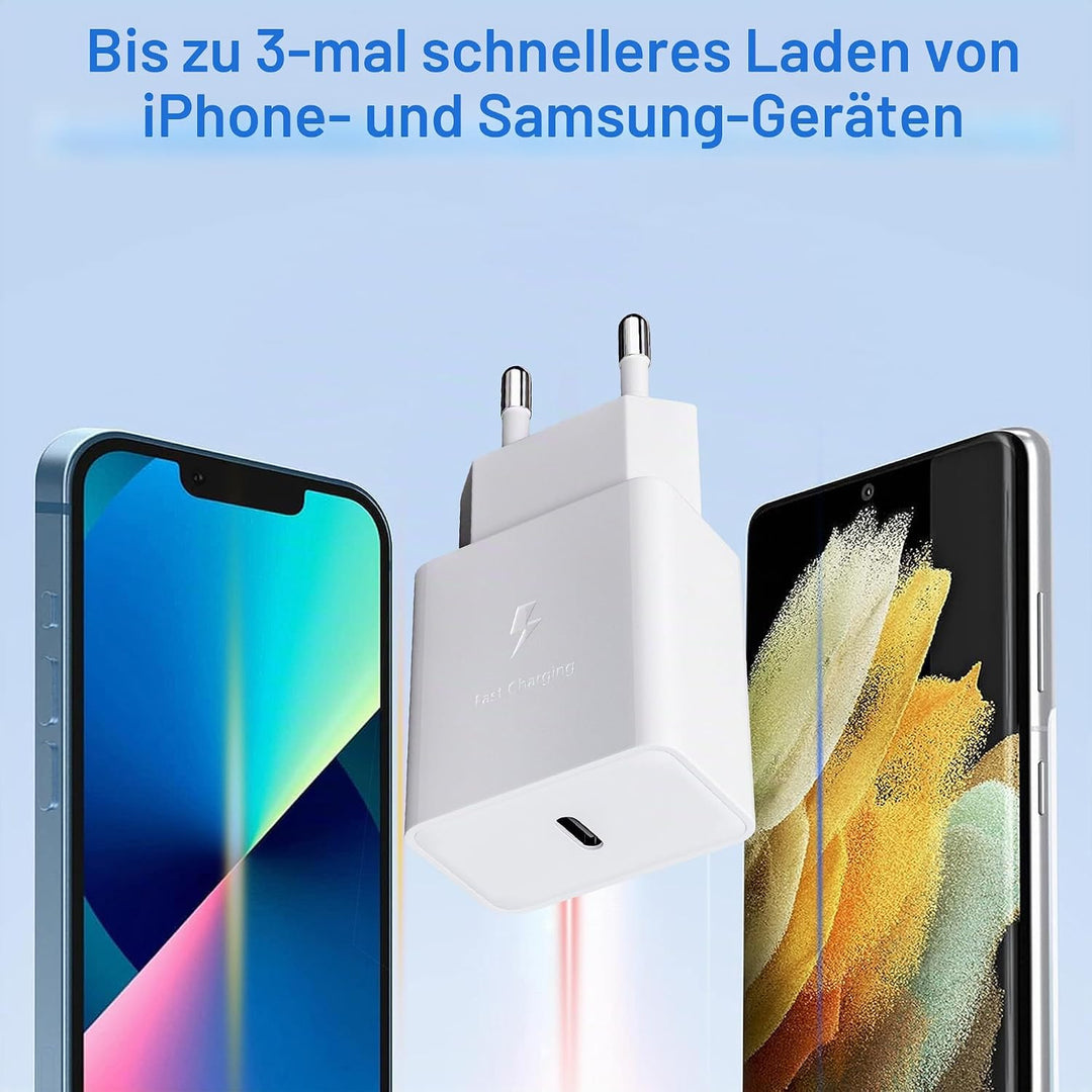 4er Pack USB C Ladegerät Stecker, Schnellladegerät Typ C Handy Netzteil Adapter Ladeadapter für Sams