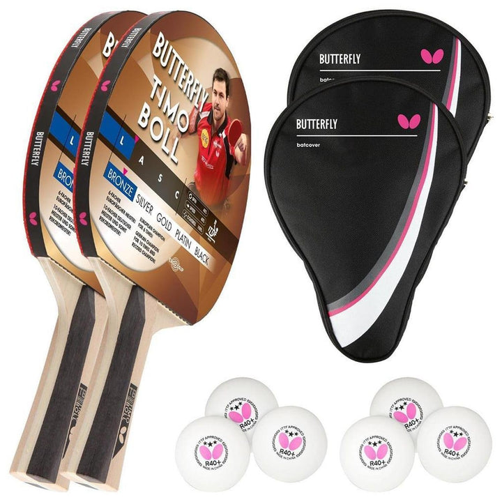 Butterfly® Timo Boll Bronze Tischtennisschläger | Tischtennis Racket Bat TT Hobbyschläger für ambiti