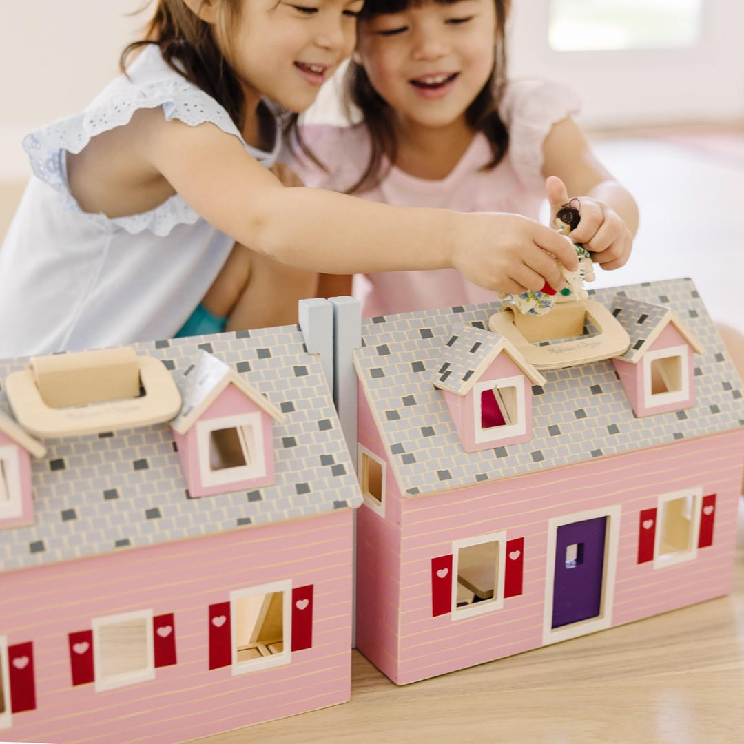 Melissa &amp; Doug Puppenhaus zum Falten und Mitnehmen | Puppenhäuser und Puppen | Spielsets | 3+ | Gesc