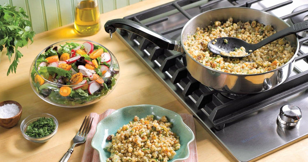 Farberware Klassischer Edelstahl-Bratdeckel, Sautepfanne (2,75 Quart), Silber 2.6 Liter, 2.6 Liter