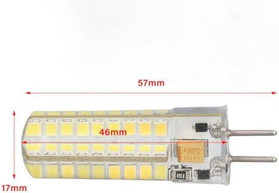 6 Stück 7 W AC DC12 V LED-Lampe GY6.35 Lampenfassung 700 Lm 72 LEDs 360-Grad-LED-Mais-Glühlampe für