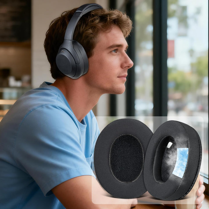 SOULWIT Kühlgel Ersatzpolster Ersatz Ohrpolster für Sony WH-1000XM4 (WH1000XM4) Kopfhörer, Ohrpolste